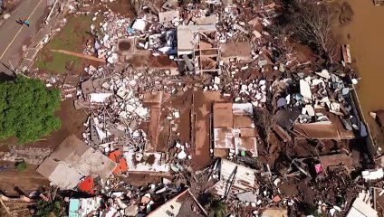 Retirada parcial del agua muestra estragos en sur de Brasil, que recibirá ayuda de BRICS