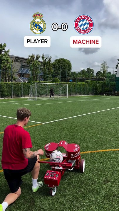 Footballer vs machine