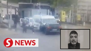 CCTV footage shows moment gunmen attack French prison van, killing two