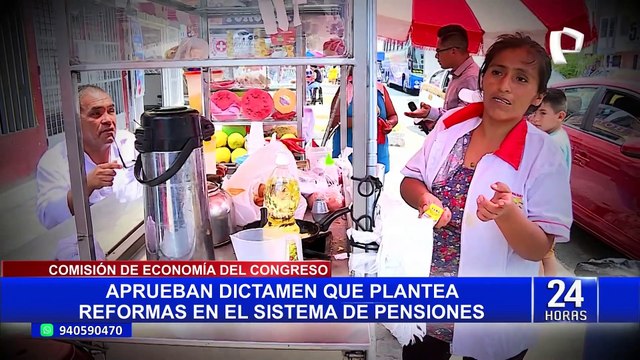 Congreso: Comisión de Economía aprueba reforma integral al sistema de pensiones