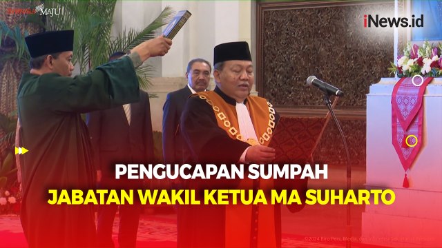 Momen Jokowi Saksikan Pengucapan Sumpah Wakil Ketua MA Suharto di Istana Negara