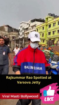Rajkummar Rao Spotted at Varsova Jetty