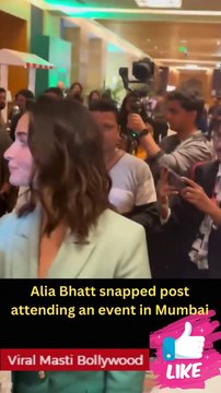 Alia Bhatt snapped post attending an event in Mumbai
