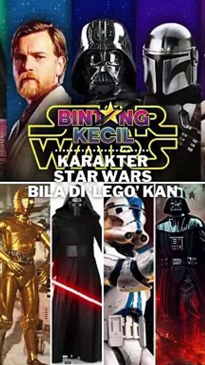 Agak-agak korang, berapa bongkah Lego yang diorang guna untuk hasilkan sesebuah karakter Star Wars ini?  Berapa hari diorang buat menda ni?  Siapa jawab betul.. Min kasi hadiah..  #bintangkecil #legostarwars #starwars #legomalaysia #legostarwars #lego
