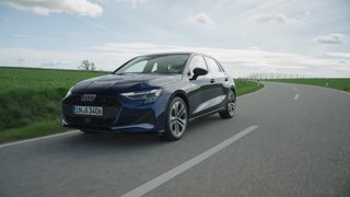 The new Audi A3 Sportback in Blue Driving Video