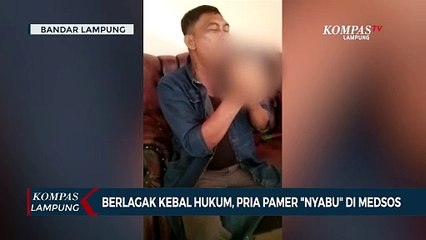 Berlagak Kebal Hukum, Pria Diduga Pamer Nyabu di Medsos