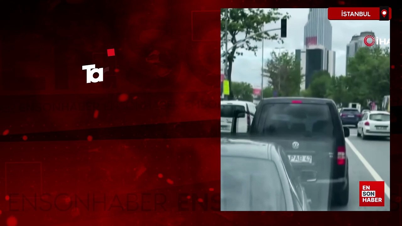 İstanbul'da tartıştığı sürücünün dikiz aynasını levyeyle kırdı: