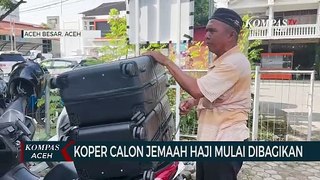 Kemenag Aceh Besar Mulai Bagikan Koper Calon Jemaah Haji