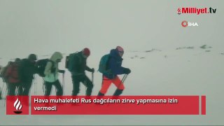 Mayıs ayının ortasında Ağrı Dağı'nda tipi! 9 Rus dağcı tipiye yakalandı