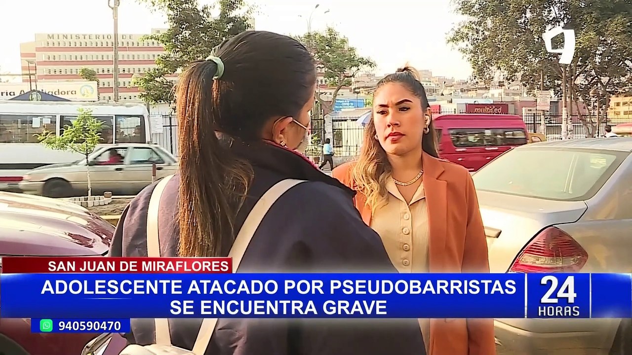 SJM: piden apoyo económico para adolescente extranjero atacado a machetazos por barristas