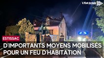 D’importants moyens mobilisés pour un feu d’habitation à Estissac