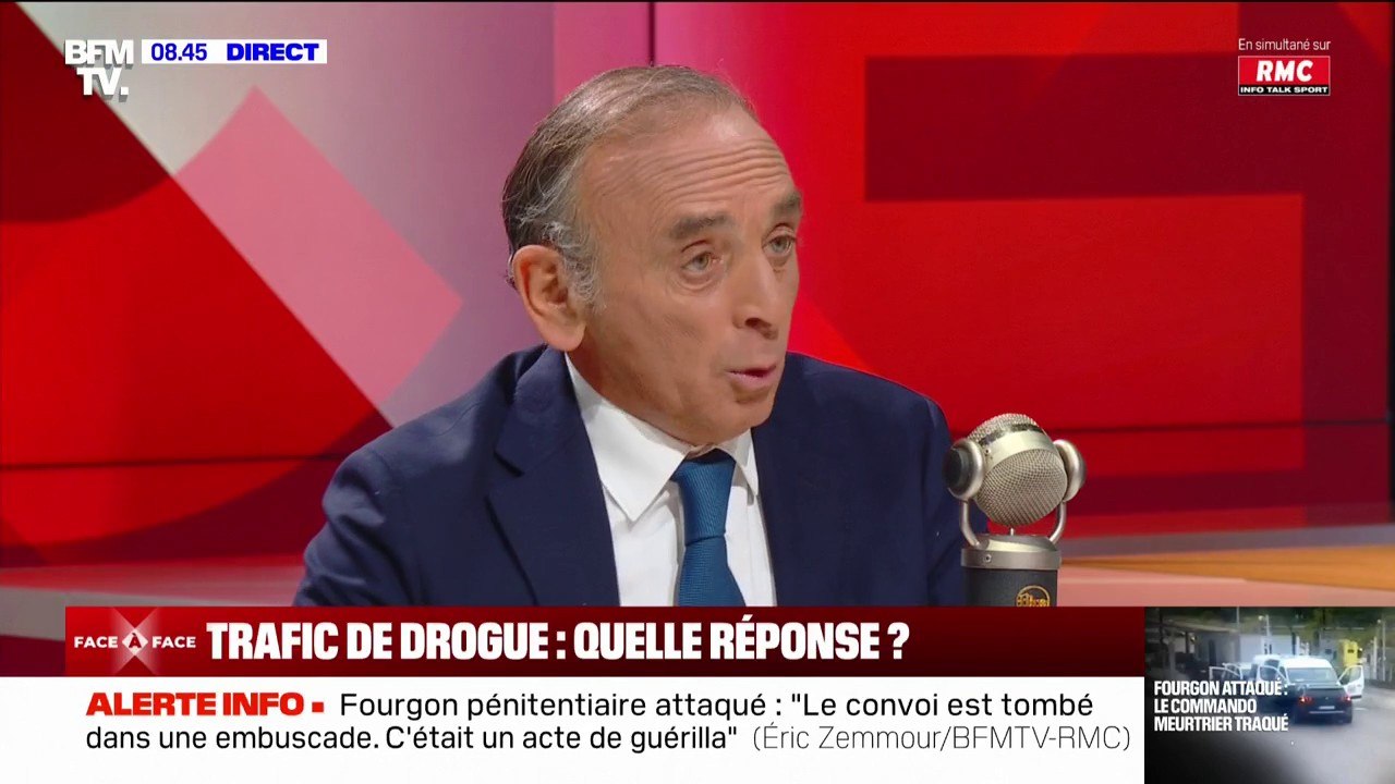 Trafic de drogue: pour Éric Zemmour, Marseille "n'est plus vraiment une ville française"