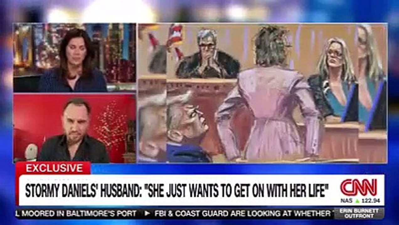 "I think if it's not guilty we got to decide what to do" Stormy Daniels' Husband Says Family May Flee Country if Trump is Acquitted