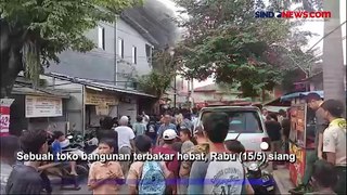 Kebakaran Hebat Melanda Toko Material di Sukmajaya Depok, 8 Unit Damkar Dikerahkan