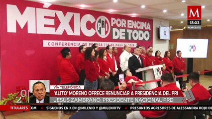 "Yo no le voy a pedir declinaciones a nadie": Jesús Zambrano