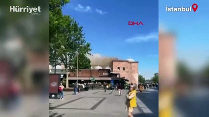 Tarihi Mısır Çarşısı'nda yangın