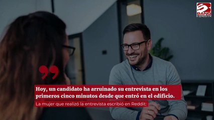 Hombre suspende una entrevista de trabajo a los pocos minutos por un error muy simple