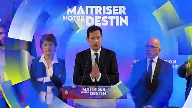Élections européennes : François-Xavier Bellamy dévoile les grands axes de sa campagne
