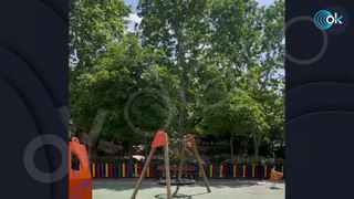 Pelea a muerte en un parque infantil de Madrid: un colombiano intenta degollar a otro con una botella