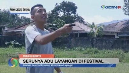 Serunya Adu Layangan dalam Festival Layangan Adu di Rejang Lebong Bengkulu