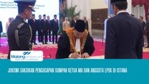 Jokowi Saksikan Pengucapan Sumpah Ketua MA dan Anggota LPSK di Istana Negara