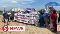 Klang Valley residents protest housing project at Kg Bohol pond
