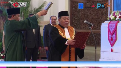 Jokowi Saksikan Pembacaan Sumpah Wakil Ketua MA dan Anggota LPSK