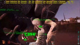 ARK  Survival Evolved  Dodorex Vs Indominus Rex