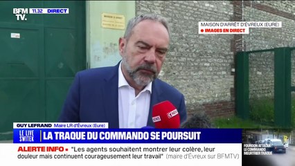 Guy Lefrand, maire d'Évreux, a rencontré des "agents qui souhaitent montrer leur tristesse, leur douleur, leur mécontentement, mais qui en même temps poursuivent avec beaucoup de professionnalisme leur travail"