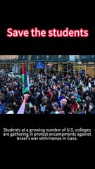 #ColumbiaUniversity #CEASEFIRENOW #Israel #Palestine So many students risk the arrest to ask the United States to stop providing weapons to Israel, which is great! come on!