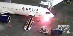 Uçak bir anda alev aldı; yolcular son anda tahliye edildi