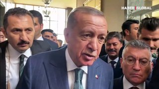 Erdoğan grup toplantısı sonrası gazetecilerin sorularını yanıtladı