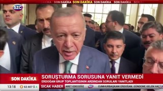 Erdoğan 'Emniyet'teki deprem' sorusunu yanıtsız bıraktı