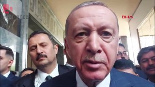 Erdoğan, grup toplantısı sonrasında gazetecilerin sorularını yanıtladı