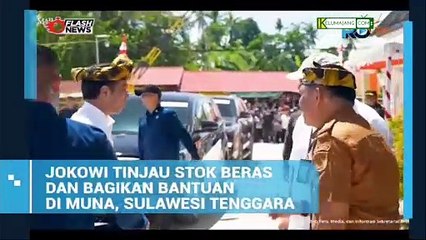 Jokowi Tinjau Stok Beras untuk dibagikan ke Muna, Sulawesi Tenggara