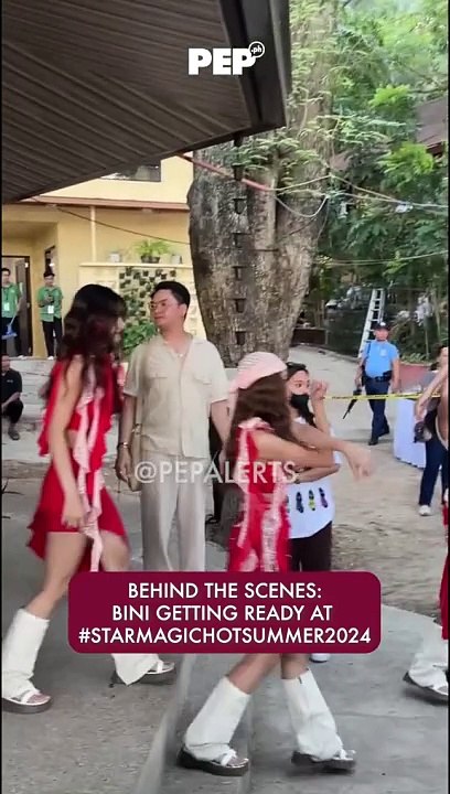 BINI getting ready for the Star Magic Hot Summer 2024 party | PEP Goes To
