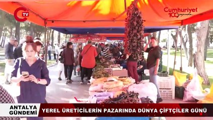 Yerel üretici pazarında Dünya Çiftçiler Günü nasıl kutlandı_