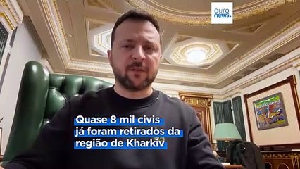 Ucrânia retira tropas na região de Kharkiv. Zelenskyy cancelou visita a Portugal e Espanha