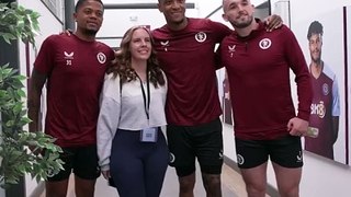 Medic who clambered over seats to give lifesaving CPR to fellow Villa fan meets players and staff
