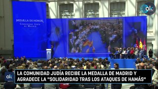 La comunidad judía recibe la Medalla de Madrid y agradece la 