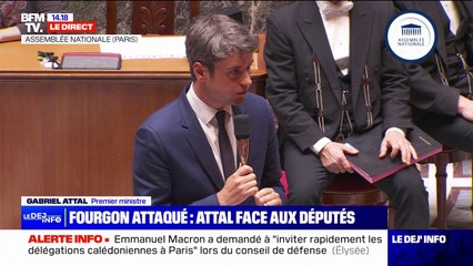 Fourgon attaqué dans l'Eure: "L'enquête progresse" affirme Gabriel Attal à l'Assemblée nationale