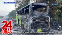 Bus at tricycle, nasunog nang salpukin ng truck; 6 patay | 24 Oras