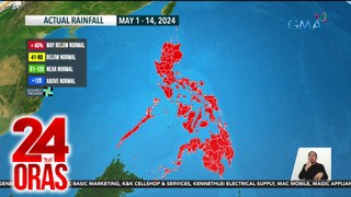 PAGASA - Mas mababa sa normal rainfall o dami ng ulan ang natanggap ng buong bansa ngayong Mayo | 24 Oras