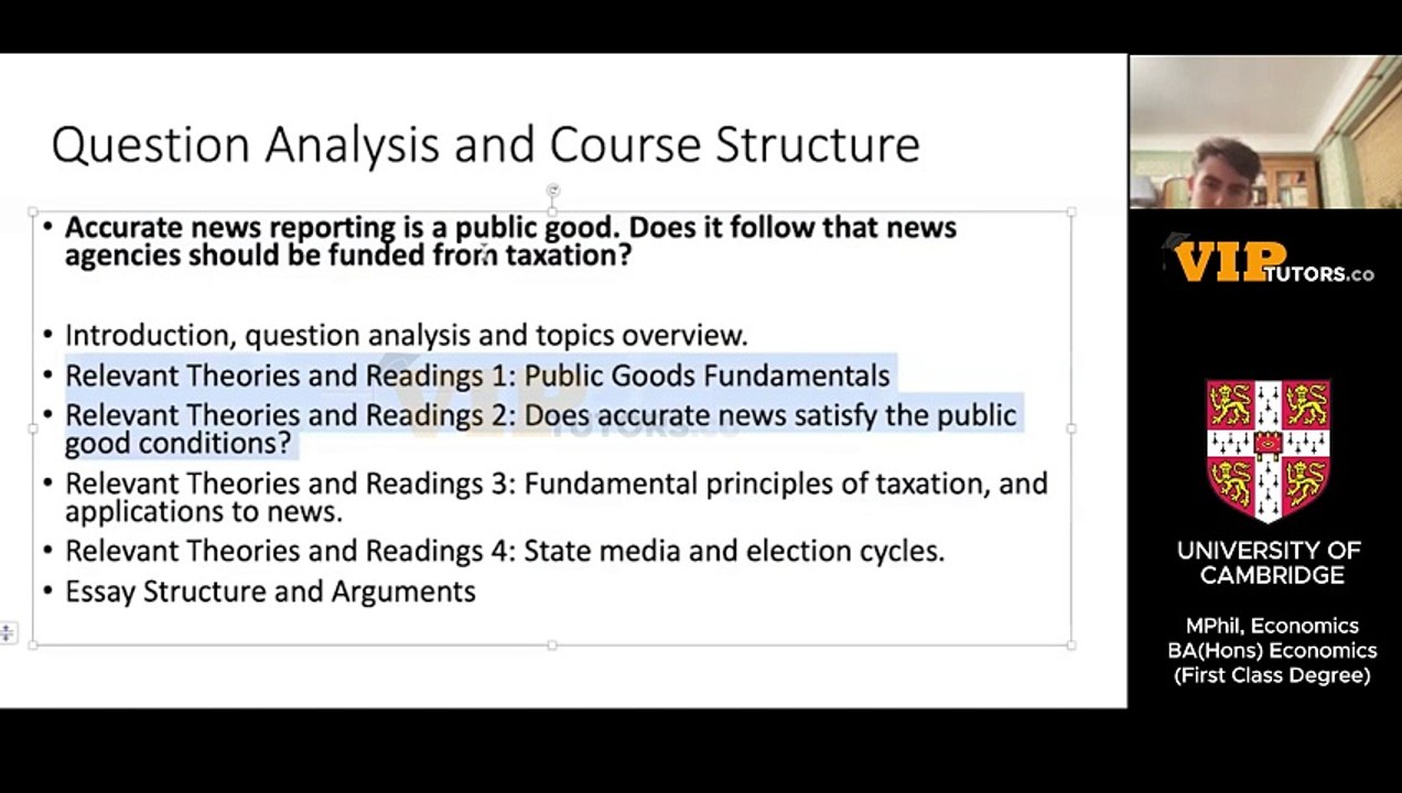 John Locke 2024 Economics Question 2 - Video 1 (Part 4 of 4)