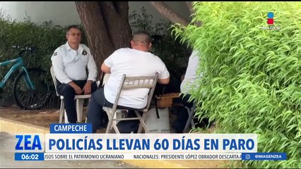 Policías de Campeche llevan 60 días en paro