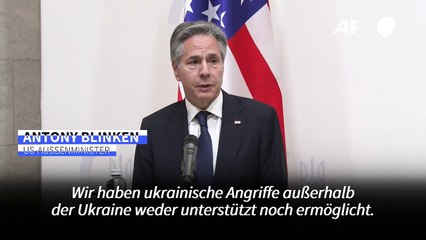 Blinken: "Ukraine entscheidet selbst, ob sie russisches Gebiet angreift"