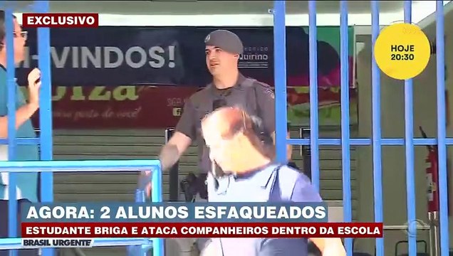 Briga em escola termina com dois alunos esfaqueados