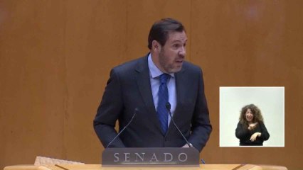 Intervención de Óscar Puente en el Senado