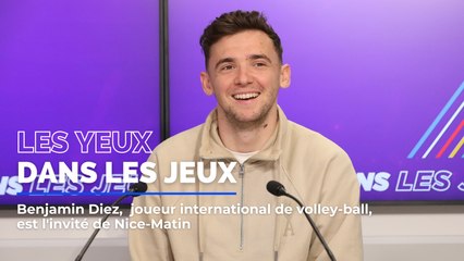 Benjamin Diez, volleyeur, est l'invité des Jeux dans les Jeux