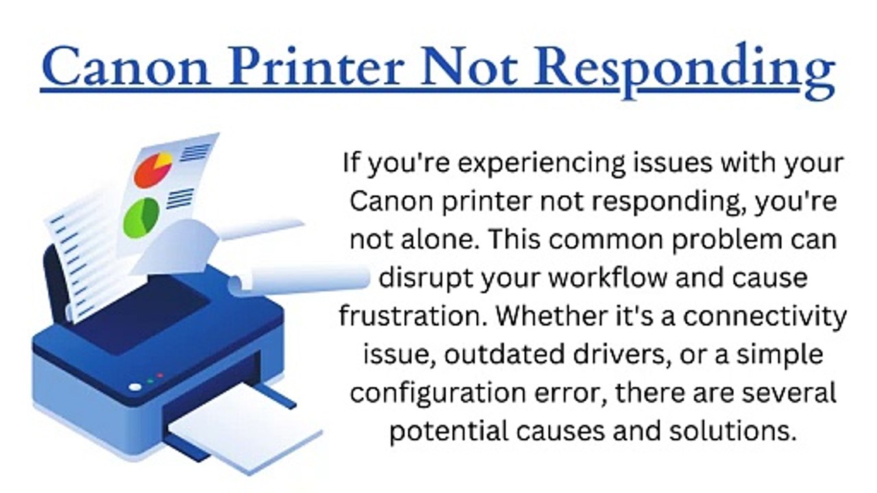How to Solve Canon Printer Not Responding?